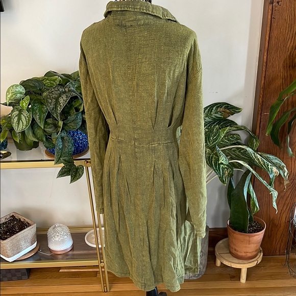 Heyson Double Breasted Lightweight Trench Coat - Size L - Picture 2 of 5